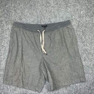 Banana Republic Shorts Mens Size XL Gray Cotton Pullon Casual Preppy